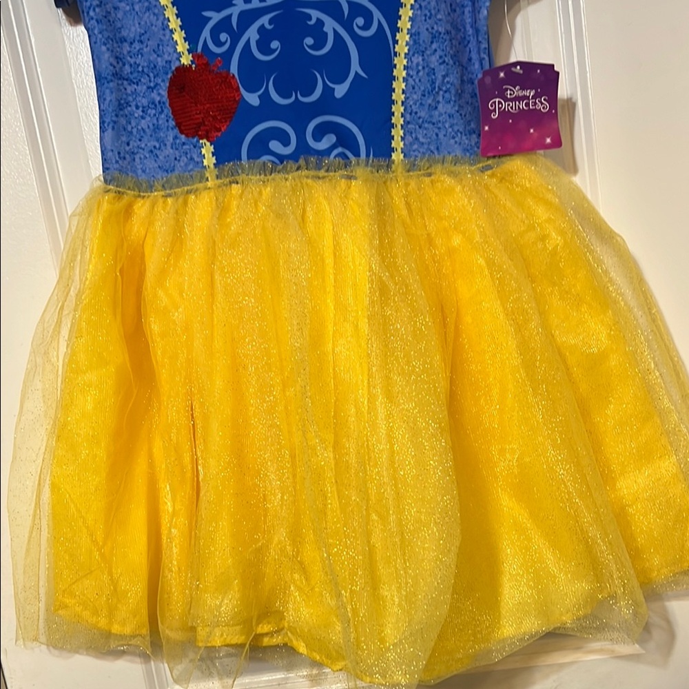 Disney Princess Snow White Blue and Yellow Girls dress Size Medium 7-8 - Picture 6 of 13